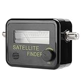 Ailgely Satellite Finder 9501 Signalstärkemessgerät, Einfaches Finden und Anpassen für Satellitenantennen, Kleine Größe und Leicht, ABS-Material, Schwarze