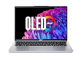 Acer Swift Go 14 OLED (SFG14-73-54AJ) Ultrabook / Laptop, 14' WQ2.8K OLED Display, Intel Core Ultra 5 125U, 16 GB RAM, 512 GB SSD, Intel Grafik, Windows 11, QWERTZ Tastatur, Silber