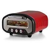 Ariete 3901 Da Gennaro Pizzaofen, 2200 W, Temperatur 430 °C, 2 Minuten Garzeit, Schamottstein, rot