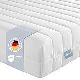 XDREAM Pure Kaltschaummatratze | Ergonomische 7-Zonen Matratze mit Öko-Tex Zertifikat | Rollmatratze | Härtegrad 2 (H2) | 90 x 190 cm