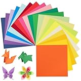 Origami-Papier, 240 Blatt, 15×15 cm, 20 leuchtende Farben, 80 g/m² buntes papier, doppelseitiges quadratisches Faltpapier für DIY-Schul-Kunsthandwerksprojekte, Kinder und Erwachsene UAP060C