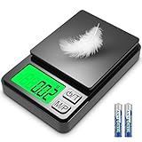 Feinwaage, 500g/0.01g Digitale Präzisionswaage, Präzisions Mini Küchenwaage, Digitalwaage Feinwaage Goldwaage Münzwaage mit LCD-Display, Tara-Funktion,7 Einheiten, für Küche,Kaffee,Schmuck,Getreide