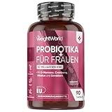 Bakterienkomplex für Frauen - 30 Mrd. KBE pro Portion - 90 Vegane Kulturen Komplex Kapseln - Mit D Mannose, Cranberry, Hibiskus, Sanddorn, Lactobacillus Rhamnosus, Bifidobacterium Longum - WeightWorld