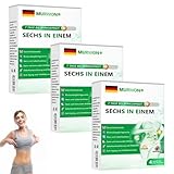 MURWON 6-in-1 Nano Mikronadel Patch, 2026 Neu Fortschrittlich Abnehmpflaster, MURWON Sechs-in-Einem Nano Mikronadel Patch, Natürliche Inhaltsstoffe, für Alle Hauttypen Geeignet (3 Stück)