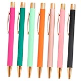 Tofficu 7St Schreibzubehör süße Stifte süße Kugelschreiber schreibkladde ergonomische Kugelschreiber Füller bezaubernder Schreibstift Tragbare Schulstifte Roségold Tinte Gel Stift