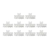 10 Stück Dauerwellen-Isolierklammern, Salon-Haarklammern für Frauen, wärmende ABS-Haarvolumenklammern mit rutschfestem Griff, professionelle Friseurwerkzeuge zum Färben und