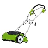 LBNVBC 10 Ampere 14 Zoll kabelgebundener elektrischer Vertikutierer (Edelstahlzinken)