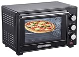 STEInBORG Mini Backofen 25 Liter | Pizza-Ofen | 3in1...