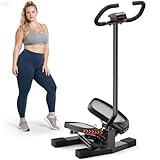Sportsroyals Exercise Stair Stepper für Zuhause – Up-Down Swing Stepper mit Power Ropes for Bein/Arm/Butt Training, Home Office Fitness Exercise