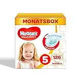 Huggies Ultra Comfort Babywindeln, Größe 5 (11-25 kg), 126 Stück (Verpackung kann variieren)