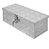 ECD Germany Alu Werkzeugkasten 57 x 22 x 19 cm - abschließbar - Werkzeugkoffer Werkzeugkiste Werkzeugbox Alukiste Kiste Alubox Transportbox Transportkiste Deichselbox Truckbox Box