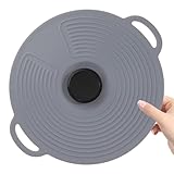 SAFIGLE Silikon Topfdeckel 106 Zoll Wiederverwendbarer Vakuumversiegelter Deckel für Töpfe und Schüsseln zum Kochen und Lagern