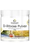 D-Ribose Pulver 300 g mit Vitamin B3 und B5-100% pur ohne Zusatzstoffe - für den Energiestoffwechsel - deutsche Apothekenqualität - hochdosiert und vegan | Warnke Vitalstoffe