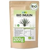 EWL Naturprodukte Inulin Pulver BIO 200g, Ballaststoffe Pulver aus Agave gewonnen, Inulinpulver Bio aus kontrolliert biologischem Anbau