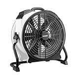 XPower Hochleistungs-Industrie-Hochgeschwindigkeits-Luftbeweger für den ganzen Raum, Luftzirkulator, Mehrzweck-Bodenventilator mit variabler Geschwindigkeit (Weiß, FC-420 2400CFM)