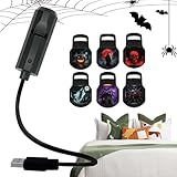 Halloween Projector - Outdoor Holiday Light Projectors | Spooky LED -Projektionslampe Mit Ghost-, Kürbis- Und Fledermausmustern | Wasserdichtes Dekoratives Projektor Licht Für Halloween Party & Yard D