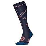 STOX Energy Socks, Wandersocken Damen, Kompressionklasse 23-32 mmHg, Wandern, Kompressionsstrümpfe, Merinowolle, Outdoor, Hiking Kompressionssocken, Stützstrümpfe, Thrombosestrümpfe, Kniestrümpfe