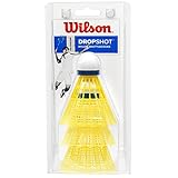 Wilson Unisex Erwachsene Dropshot Badminton Shuttles, Gelb, 3 St ck EU