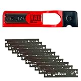 RALI Pack mit 10 Stück 48 mm Chromhobelklingen Ersatz für RALI 105, 220, 260 Hobel | Umkehrbare Bi-Cut-Klinge, Kein Schärfen mehr | Zimmermannshobelklingen für alle Holzarten