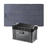 ALLPOWERS S2000 Tragbares Powerstation mit 200W Monokristalline ETFE Solarpanel, 1500Wh 2000W (4000W Peak) AKKU Solargenerator, Mobiler Stromspeicher Power Station für Home Notfall Camping RV Reise