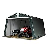 TOOLPORT Garagenzelt Carport 3,3 x 4,7 m Grün – Weidezelt, Unterstand & Lagerzelt – PE-Plane 450 N, robuste Stahlrohrkonstruktion, wetterfester Schutz für Auto & Garten