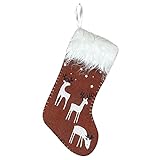 Windspiel Katze Große Weihnachtsstrümpfe Dekoration Weihnachtsmann Schneemann Rentier Strumpf Weihnachtsschmuck Partyzubehör Baby Höhenverstellbar (Red, One Size)