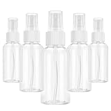 Guokukey 5 Stück 50ml Sprühflasche Klein-Kleine Sprühflaschen Zum Befüllen Sprühflasche Kunststoff Sprayflasche für Flüssigkeit Kosmetik für Reisen, Reinigung, Körperpflege