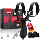 HITX® Zwille Steinschleuder Profi für Jagd | Super Grip...