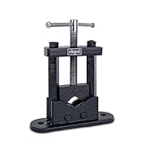Scheppach Rohrschraubstock SPV50 Black Edition Schraubstock | Spannweite 0-75 mm | Spannbackenbreite 65 mm | Rohrfixierung max. 65 mm Ø | Spannkraft 30 Kn