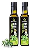 Kräuterland Bio Hanföl 2X250ml (500ml), Hanfsamenöl...