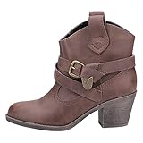 Rocket Dog Damen Satire Kurzschaft Cowboystiefel, (Dark Brown C03), 37 EU