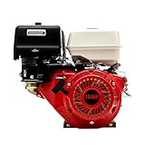 SICHENSH 15 PS Benzinmotor 420CC Standmotor Kartmotor Industriemotor mit Forciertem Luftkühlsystem 4-Takt Mini Go Kart Benzin Motor Antriebsmotor Schwerlastmotor 3600 U/min (Rot)