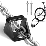 Wandanker Fahrrad aus 5 mm Dickem Stahl, Stabiler Wandanker Bodenanker, Diebstahlsicherungen für Fahrräder, Robuster Bodenwandanker für Motorräder Fahrradschloss, mit 2 Befestigungsschrauben