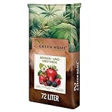 Green Home Beerenobst Erde 72L – Spezialsubstrat für Erdbeeren, Obst- und Beerenpflanzen im Garten, Topf und Hochbeet – Bio Erde mit Langzeitdünger für aromatische Ernte und kräftiges Wachstum