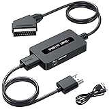 Kirolle Scart auf HDMI Konverter, Scart zu HDMI Konverter für Sky/DVD/STB zur Anzeige auf HDTV
