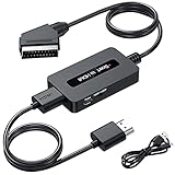 Kirolle Scart auf HDMI Konverter mit Scart und HDMI Kabel,...