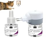 Entspannender Diffusor für Katzen – sicherer Anti-Stress-Diffusor für Katzen, geeignet für Innenräume, Reisen, Wasserlassen mit Steckdose, hilft Schlaf, Stressabbau, Wohlbefinden