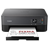 Canon PIXMA TS5350i Multifunktionsdrucker 3in1 (Tintenstrahl,Drucken, Kopieren, Scannen, A4, 3,7 cm OLED, WLAN, Duplexdruck, 2 Papierzuführungen, kompatibel mit Pixma Print Plan ABO) Schwarz