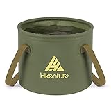 HIKENTURE Outdoor Faltschüssel 10L/15L/20L, Faltbarer Eimer...