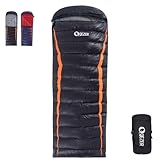 QEZER Daunenschlafsack Ultraleicht Schalfack mit Premium...