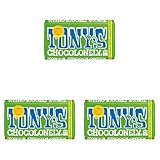 Tony's Chocolonely - Zartbitterschokolade mit Mandeln und Meersalz 90g (Packung mit 3)