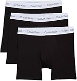 Calvin Klein Herren 3er Pack Boxershorts Briefs Boxer Brief Stretch, Schwarz (Black), M