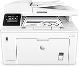 HP, Monochrom, LaserJet Pro M227fdw Laserdrucker Multifunktionsgerät (Schwarzweiß Drucker, Scanner, Kopierer, Fax, WLAN, LAN, Airprint) weiß, HP Printer + Set Up Toner