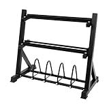 3-stöckiger Hantelständer 100 * 53 * 87cm Heavy-Duty Fitness-Equipment-Organizer Kurzhantel Regal Einstellbarer Breitenabstand: 60-115 mm Hantelbaum