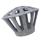 Homoyoyo Runder Dachrinnenschutz 75mm aus Gusseisen mit Laubschutzgitter Rostbeständig und Druckverstärkt Fallrohrschutz für Dachrinnen und Entwässerungssysteme Zufällige Zufällige Farbe
