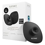 GESKE | SmartAppGuided™ Facial Brush 4 in 1 | Gesichtsreinigungsbürste mit Griff | Weiche Bürste aus Silikon | professionelle Gesichtsreinigung | Gesichtsreinigungsgerät | Hautreinigung