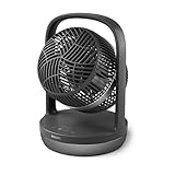 PHILIPS oszillierender Tischventilator Serie 3000, stark & superleise mit SilentWings-Technologie mit 23 dB, leicht zu tragen, Neigung 180°, Timer, schwarz (CX3050/01)