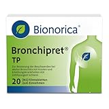 Bronchipret TP Filmtabletten – 3-fach Effekt bei Husten, festsitzendem Schleim und Entzündung in den Bronchien, ab 12 Jahren & Erwachsene, ideal für unterwegs, pflanzlich 20 St