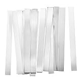 QUARKZMAN 25 Stück Reiner Nickelstreifen, 0.15x8x100mm Nickelband für Batterie, Vernickelt Stahl Streifen für Batteriepack und Punktschweißen