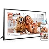 Digitaler Bilderrahmen Groß,15.6 Zoll Frameo Digital Photo Frame, 32 GB, 1920 * 1080 IPS FHD-Touchscreen, Elektronischer Bilderrahmen Tisch- und Wandmontage, Bildvideo teilen